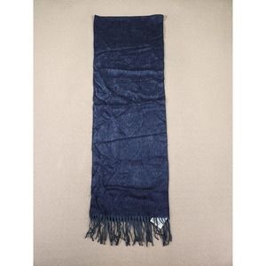 Roundtree & Yorke Womens One Size Scarf Wrap‎ Blue Acrylic Knit Warm Soft NWT